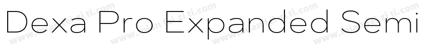 Dexa Pro Expanded Semi Bold字体转换